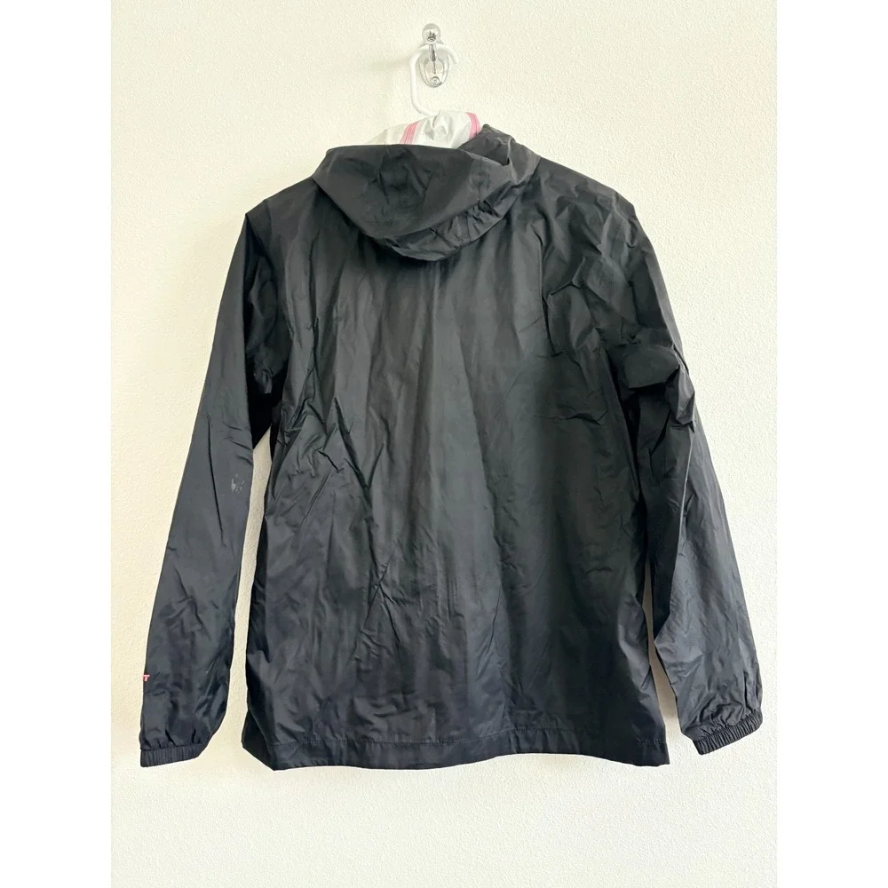 The North Face Softshell Rain Jacket Girls/Teen 18 Black Hot‎ Pink Windbreaker